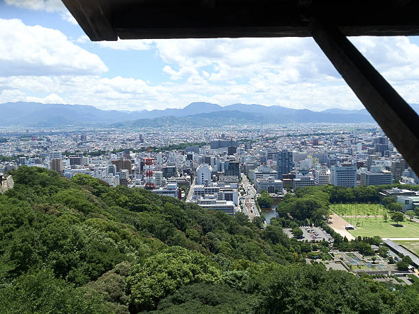 istock Overview Matsuyama city from castle 529459515