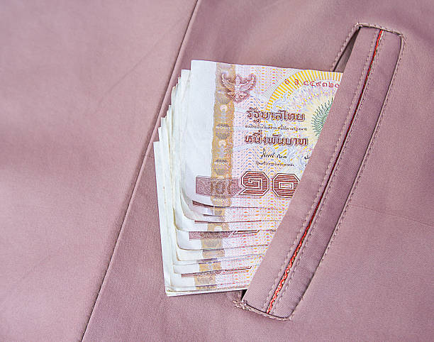 istock Money thai banknote in the pocket 529459897