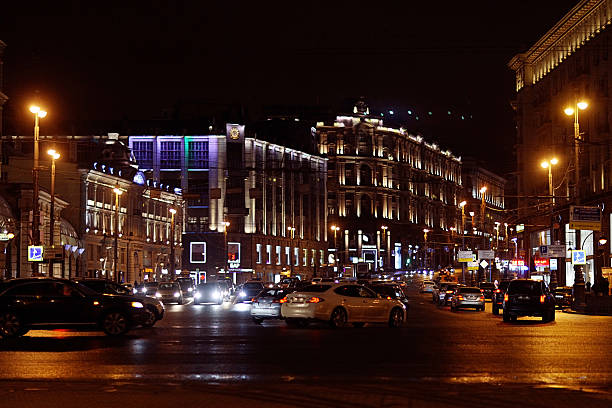 istock Moscow, RUSSIA - MARCH 31: night landscape in early spring 529460427