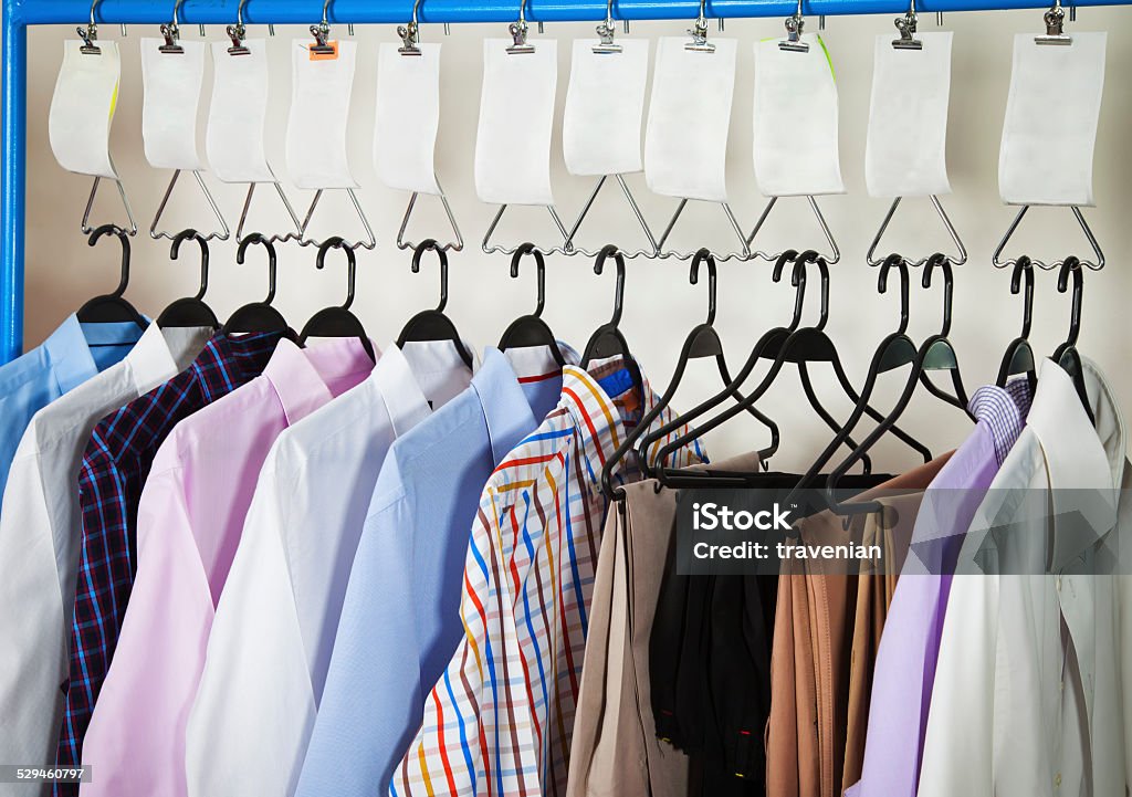 shirts on hangers Beauty Stock Photo