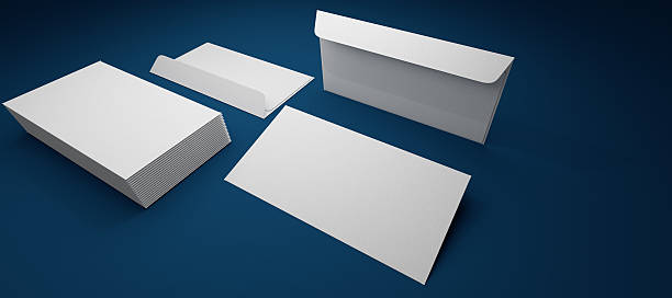Template of envelope stock photo