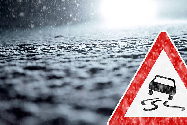 istock Winter Driving - Winter Road - Caution Snow 529462377