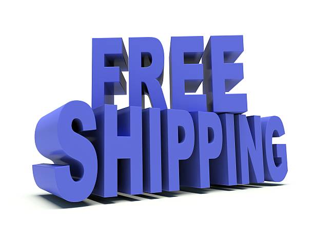 istock Advertising words Free Shipping in blue. 3d render illustration. 529478487