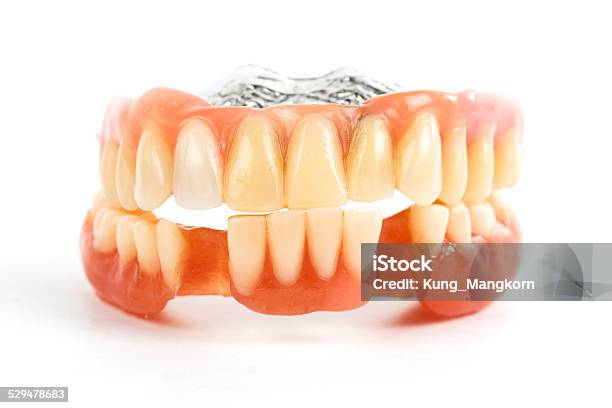 False Teeth Prosthetic Stock Photo - Download Image Now - Aging Process, Artificial, Dentist