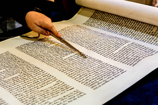 istock Torah scroll and yad on the Bimah in synagogue 529480941