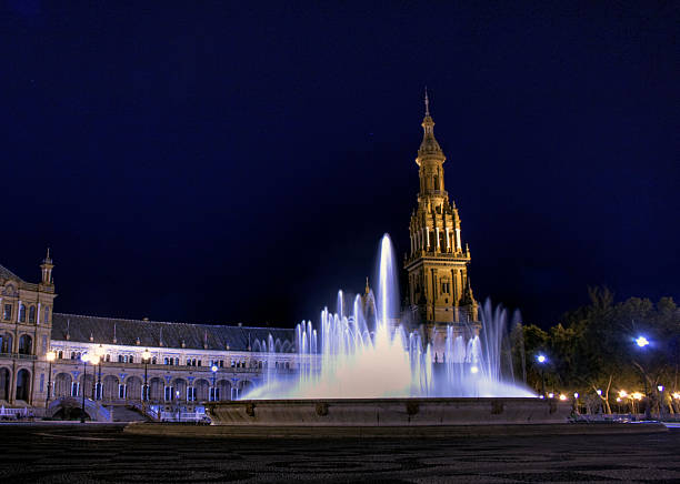 istock Plaza de Espana in Sevilla by night 529481233