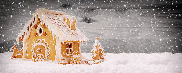 istock Winter Holiday Gingerbread house. 529481249