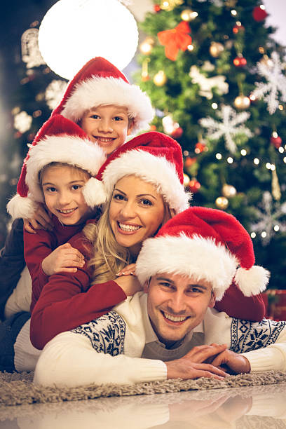 istock Happy Christmas family 529481449