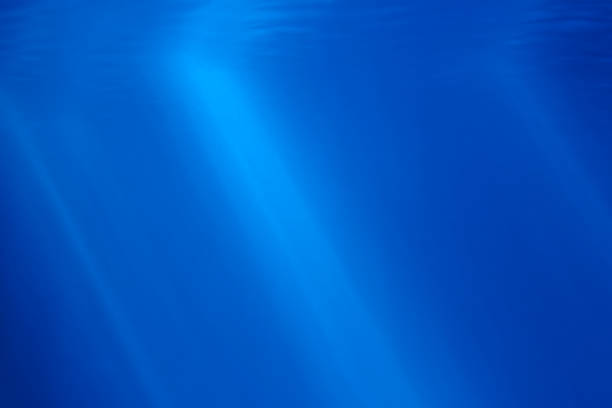 istock Rays of sunlight in the water background 529481537