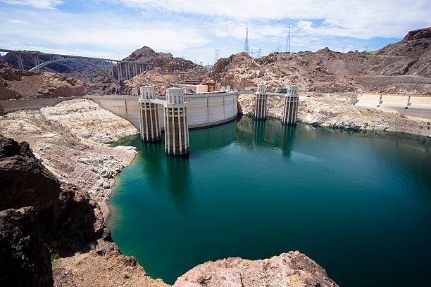 istock Arial view of rocky terrain around Hoover Dam. 529481783