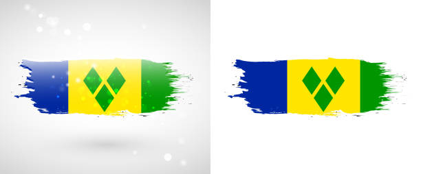 istock Flag of Saint Vincent and the Grenadines 529493777