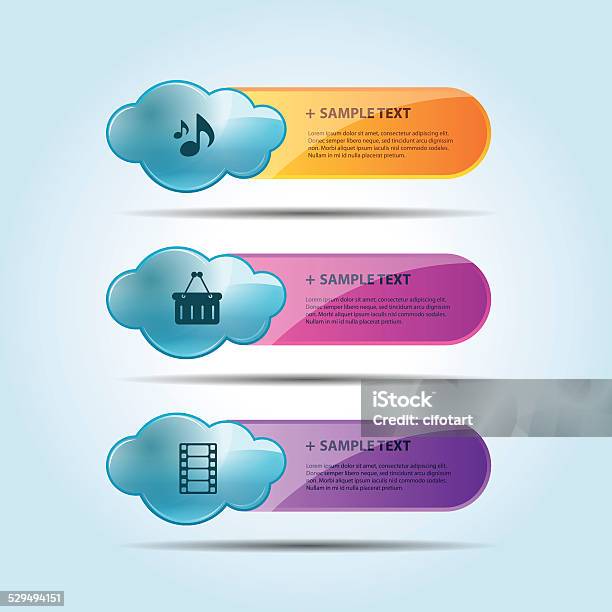 Vector Label Awan Infografis Label Komputasi Awan Ilustrasi Stok - Unduh Gambar Sekarang ...