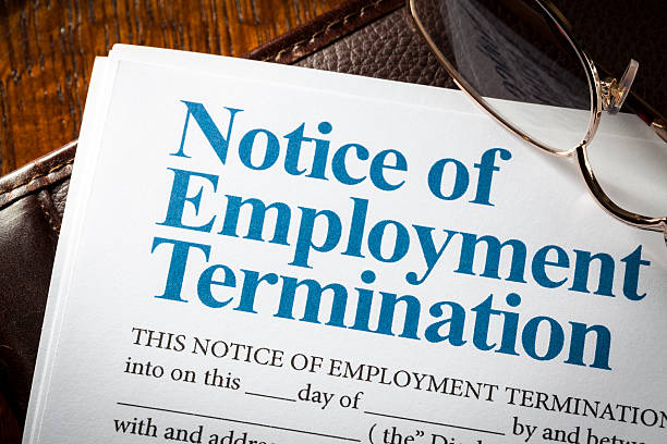 istock Notice of employment termination 529494325