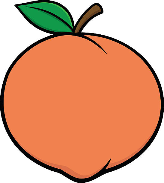 pfirsich-symbol - georgia peach stock-grafiken, -clipart, -cartoons und -symbole