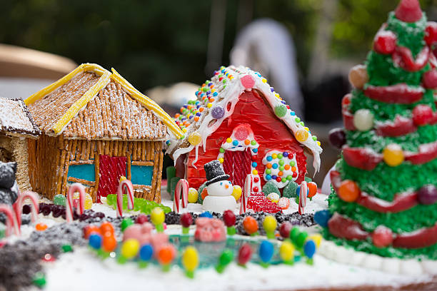 istock Christmas inspired Gingerbread houses 529497075