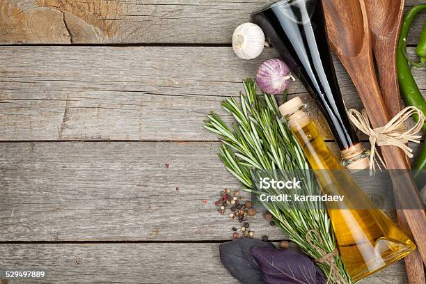 Herbs Spices And Seasoning Stock Photo - Download Image Now - Backgrounds, Basil, Bottle