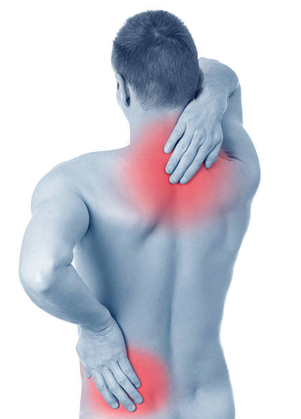 istock man suffers from pain in the spine and shoulder 529497995