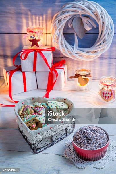 Gingerbread For Christmas Stock Photo - Download Image Now - Arrangement, Baked, Baked Pastry Item