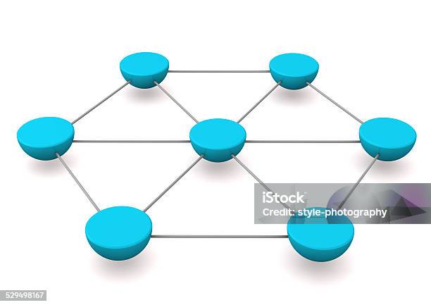 Cyan Networks Stock Photo - Download Image Now - Blue, Built Structure, Business