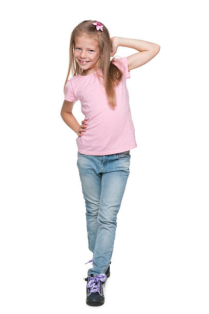 istock Pretty little girl walks 529498733