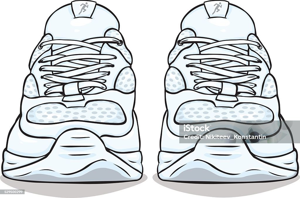 Ilustración de Vector De Dibujos Animados De Color Blanco Corriendo Zapatos y más Vectores Libres de Derechos de Aerobismo - iStock Ilustración de Vector De Dibujos Animados De Color Blanco Corriendo Zapatos y más Vectores Libres de Derechos de Aerobismo - iStock