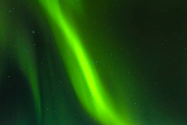 istock Northern Lights (Aurora borealis) over snowscape. 529500575
