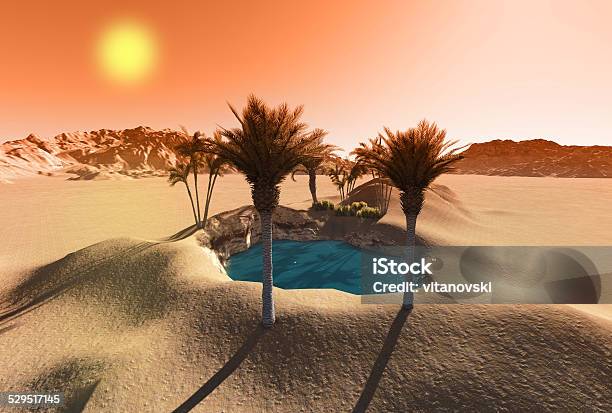 Oasis Stock Photo - Download Image Now - Desert Oasis, Africa, Bush