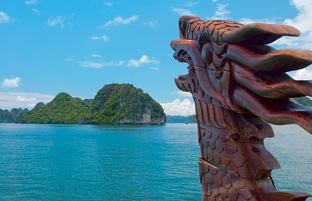 Dragon statue,  dragon symbol, dragon Chinese, is a beautiful Thai and Chinese architecture of shrine, temple. A symbol of good luck and prosperity during the Chinese New Year celebrations.