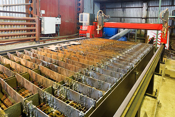 istock table of gas and plasma torches cutting machine 529518529