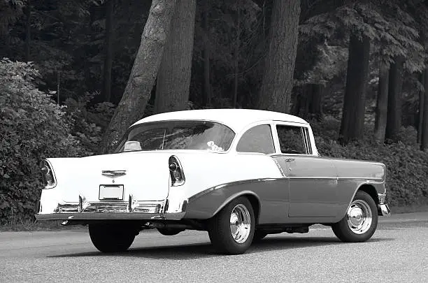 Old fashioned Chevrolet in Stanley Park. Vancouver. Canada