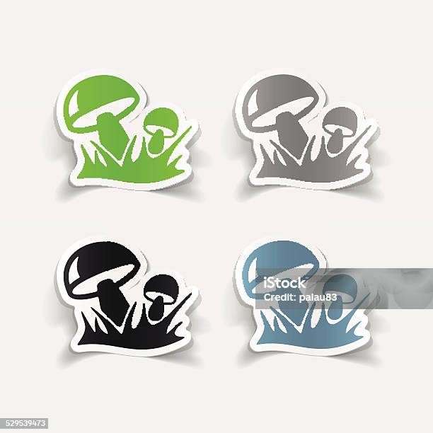 Realistic Design Element Mushrooms Stock Illustration - Download Image Now - Freshness, Hypha, Illustration