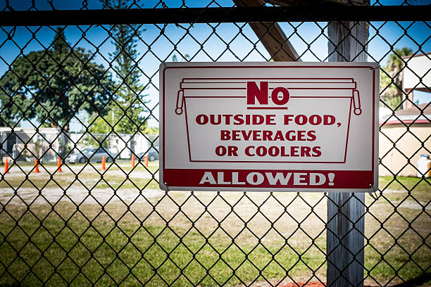 istock No Outside Food Beverages or Coolers Allowed Sign 529539719