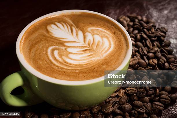 Coffee With Latte Art Stock Photo - Download Image Now - Art, Art And Craft, Breakfast
