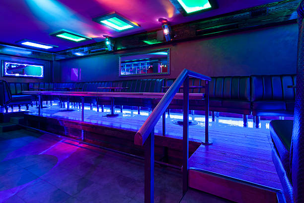 istock Nightclub with colorful lights 529541495