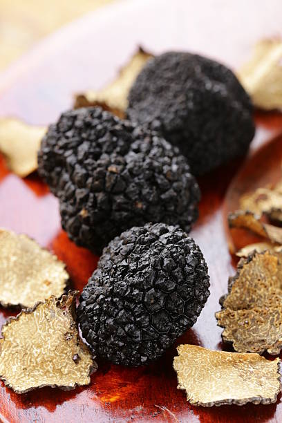 istock expensive rare black truffle mushroom 529543613
