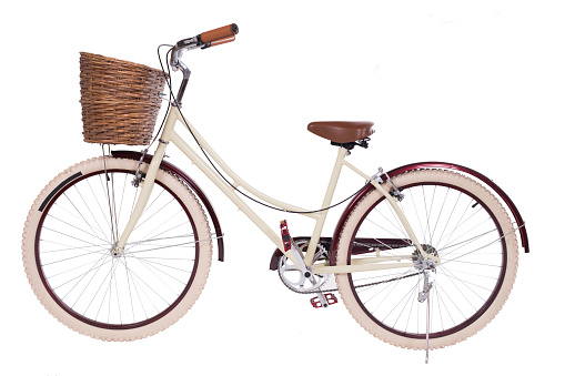 Peruvian Vintage bike, Beige with red details, producto peruano