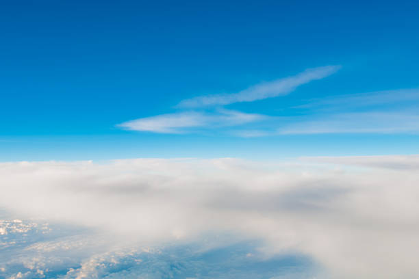 istock Beautiful cirrus clouds against the blue sky 529544399