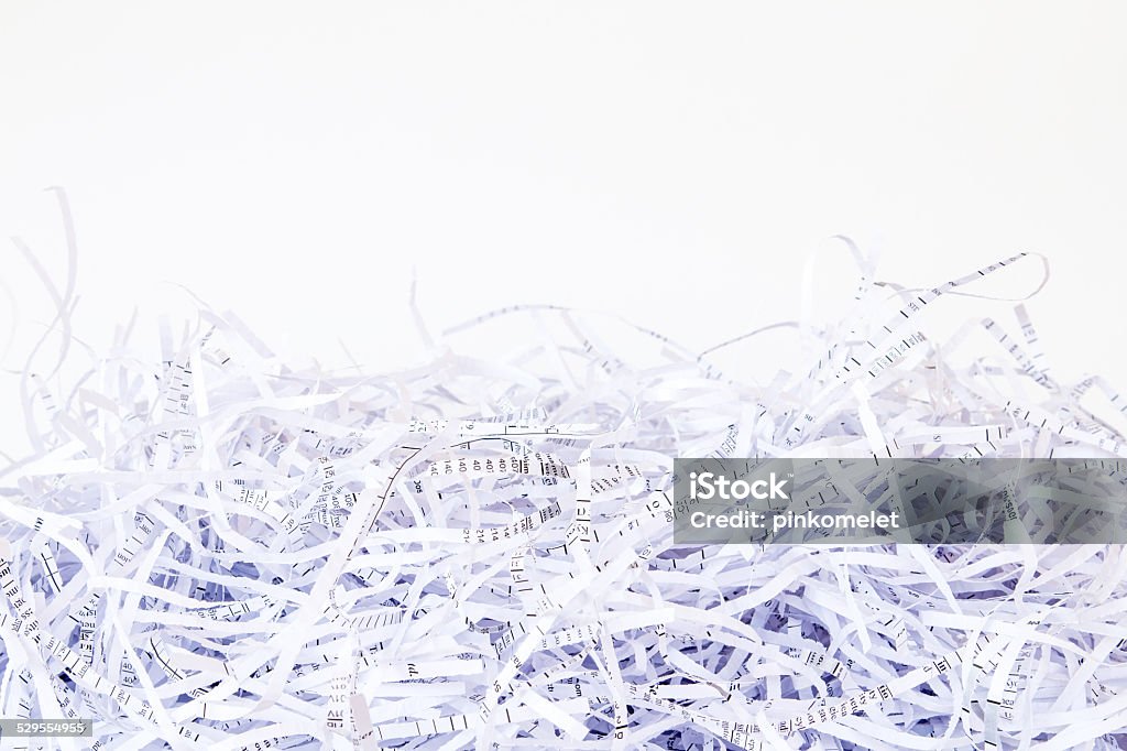 Close up Shredded paper background Shredded Stock Photo