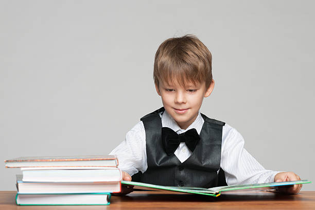 istock Young boy at the desk 529555455