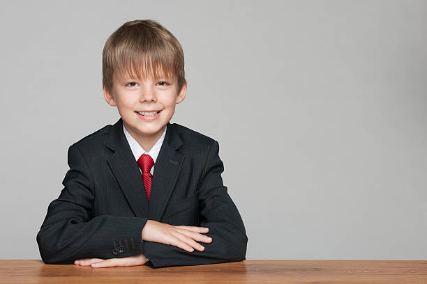 istock Young handsome boy at the desk 529555457