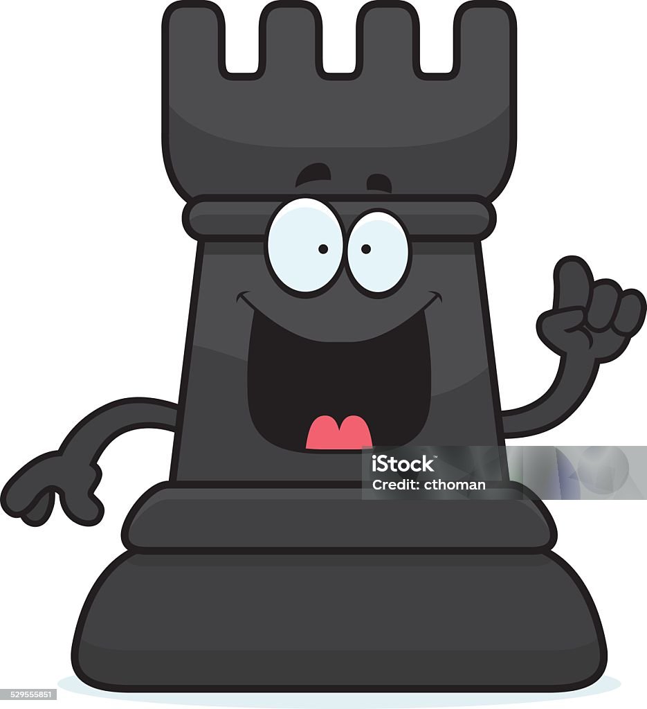 Animated Rook Chess Cartoon Chess Rook Idea Stock Illustration - Download Image Now - Black ...