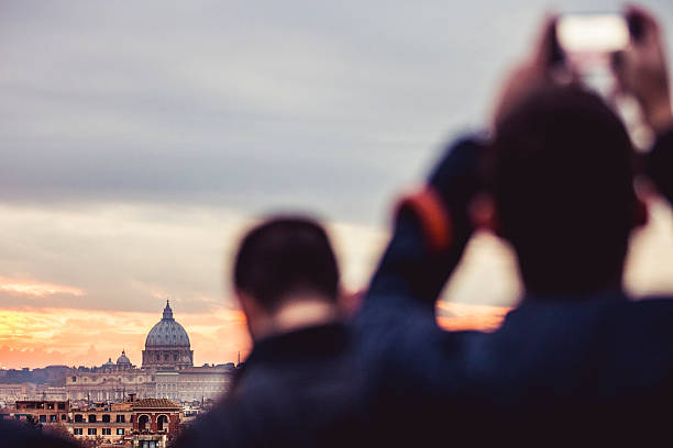 istock Twilight in Rome over St. Peter's Basilica 529558069
