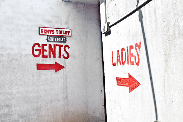 istock sign ladies for the public toilet 529560675
