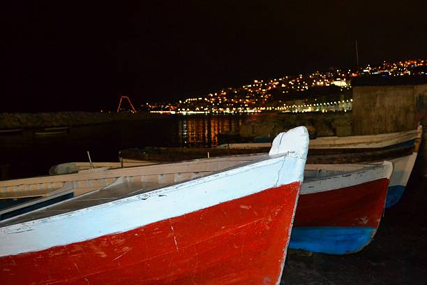 istock Naple's Bay. Colored Boats 529574703