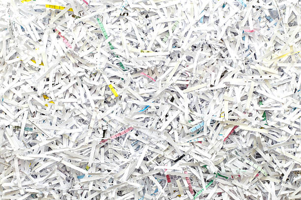 istock Scrap Paper from paper cutter 529576235