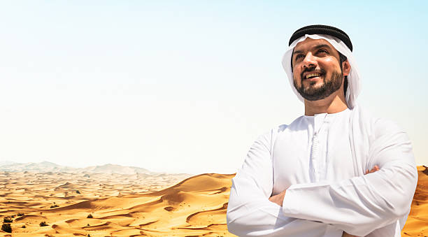 istock arabic sheik portrait on the desert 529576709
