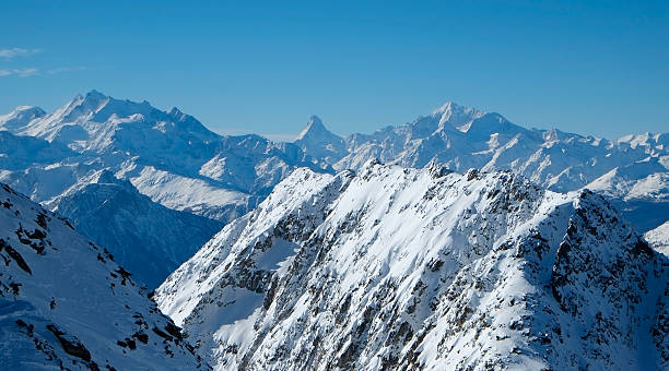 istock Aletsch glacier area - summit of Eggishorn 529576951