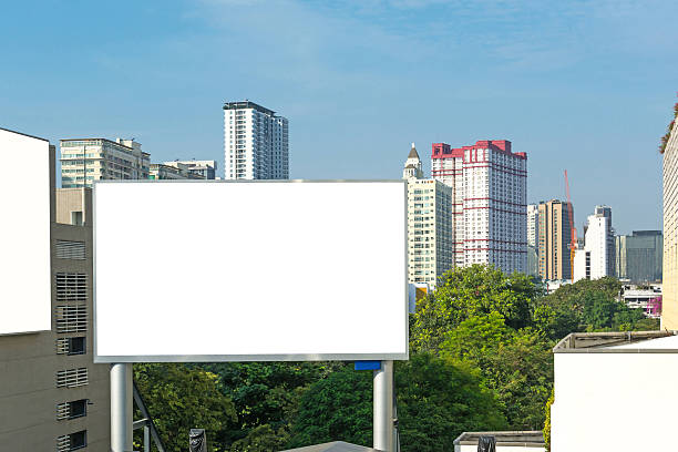 istock Blank billboard advertisement in the city 529576997