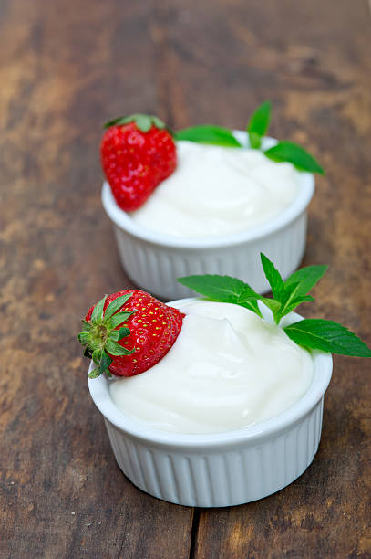 istock organic Greek yogurt and strawberry 529578423