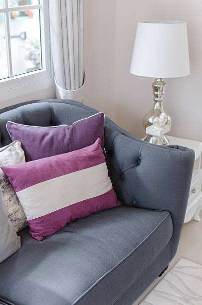istock Luxury sofa in living room with classic lamp 529579985